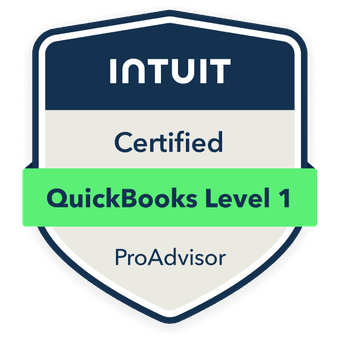 Remote Bookkeeping - Certified QuickBooks ProAdvisor - Level 1 Badge