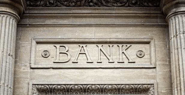 The importance of accurate bookkeeping - Bank letters enfraved between columns