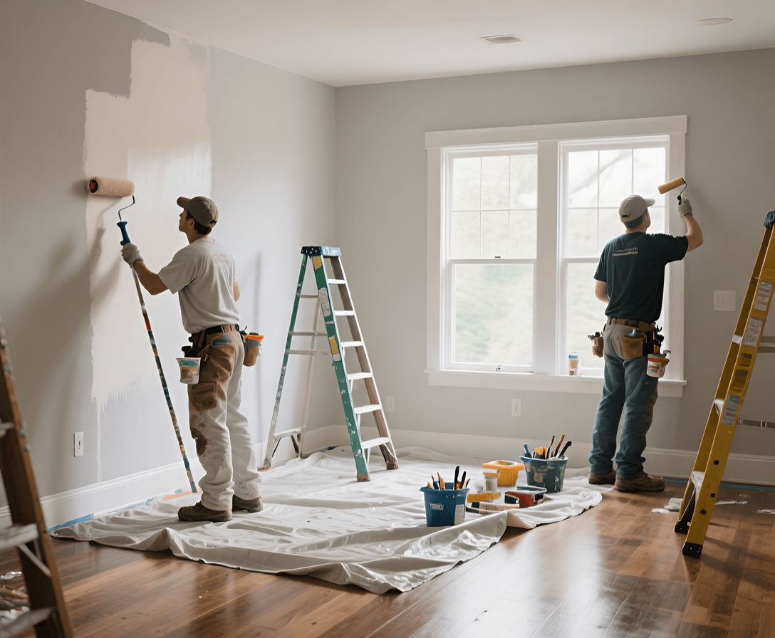 Industries we serve - Image of painters paintin home interior