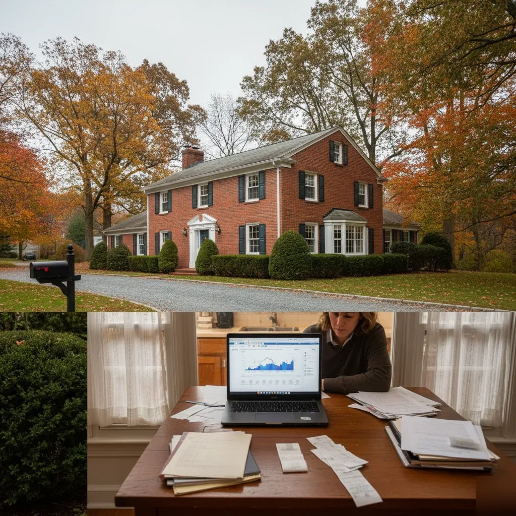 QuickBooks bookkeeping cleanup service at a Colonial home in Long Hill Township, NJ.