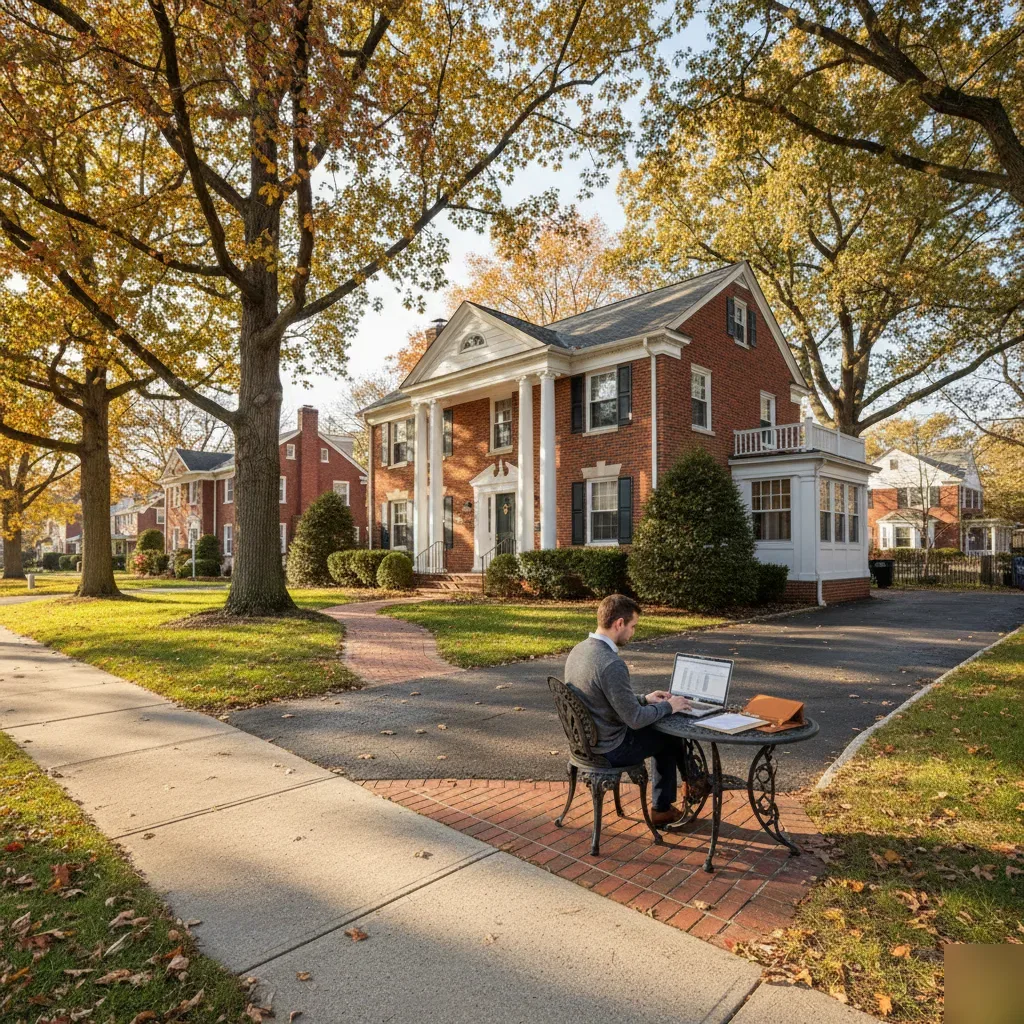 Remote bookkeeping services for professionals in Short Hills, New Jersey, shown in Teaneck neighborhood setting.