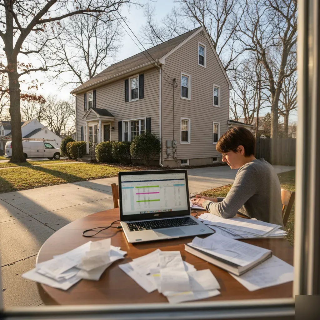 Remote bookkeeping services for a small business owner in Teaneck, New Jersey Colonial home.